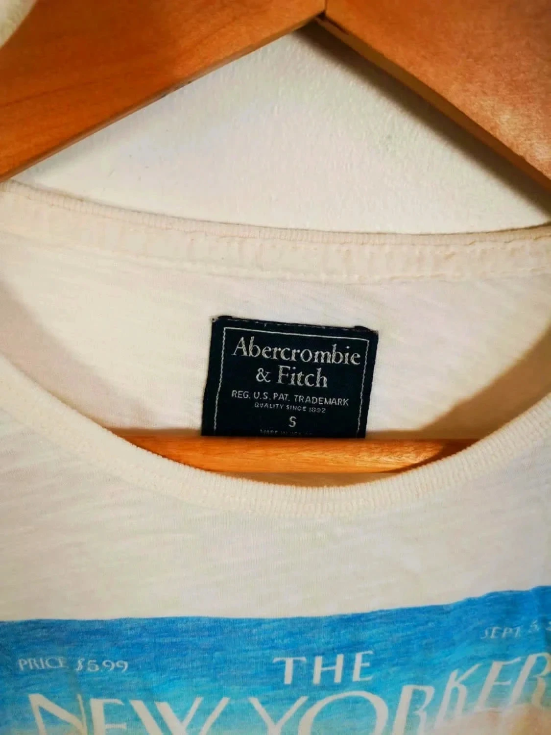 C34 t-shirt crème Abercrombie S – photo 3